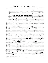 descargar la partitura para acordeón Toute une vie en formato PDF