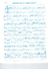 download the accordion score Aimons nous simplement in PDF format