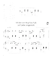 télécharger la partition d'accordéon Ich bin von Kopf bis Fuss auf Liebe eingestellt au format PDF