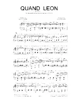 télécharger la partition d'accordéon Quand Léon (Sur les motifs de la chanson de Henry Coste) (Java) au format PDF