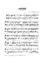 télécharger la partition d'accordéon Adoro (Balada) au format PDF