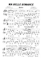 descargar la partitura para acordeón Ma belle romance (Boléro) en formato PDF