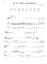 télécharger la partition d'accordéon Si tu veux m'essayer (Chant : Florent Pagny) au format PDF