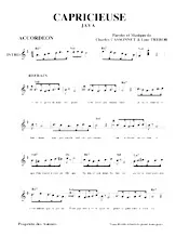 descargar la partitura para acordeón Capricieuse (Java) en formato PDF