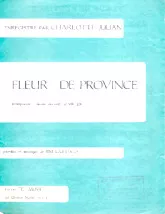 télécharger la partition d'accordéon Fleur de province (Chant : Charlotte Julian) au format PDF