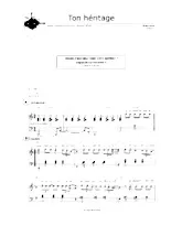 descargar la partitura para acordeón Ton héritage en formato PDF