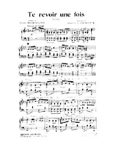 scarica la spartito per fisarmonica Te revoir une fois (Orchestration complète) (Tango) in formato PDF