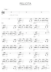 download the accordion score Felicità (Chant : Al Bano) (Relevé) in PDF format