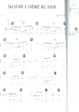 scarica la spartito per fisarmonica Notre chère Russie in formato PDF