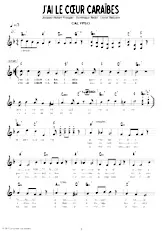 download the accordion score J’ai le cœur Caraïbes (Calypso) in PDF format