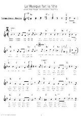 descargar la partitura para acordeón La musique fait la fête (Marche Disco) en formato PDF