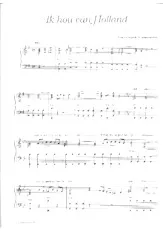 télécharger la partition d'accordéon Ik hou van Holland (Chant : Joseph Schmidt) au format PDF