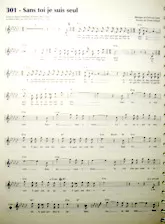 scarica la spartito per fisarmonica Sans toi je me sens seul (Chant : Christian Delagrange) in formato PDF