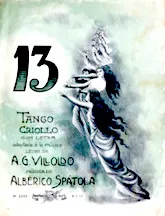 descargar la partitura para acordeón 13 (Tango Criollo) (Piano) en formato PDF
