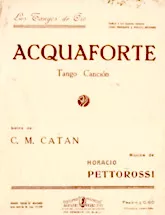 télécharger la partition d'accordéon Acquaforte (Tango) au format PDF