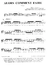 scarica la spartito per fisarmonica Alors comment faire (Tango) in formato PDF