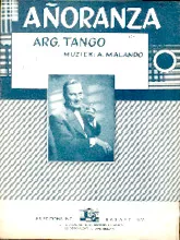 scarica la spartito per fisarmonica Añoranza (Tango) in formato PDF