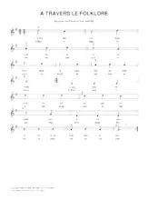 télécharger la partition d'accordéon A travers le folklore (Bourrée) au format PDF