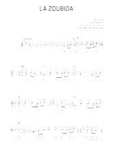 télécharger la partition d'accordéon La Zoubida (Parodie musicale de la chanson traditionnelle : Sur le pont de Nantes (ou du Nord) au format PDF