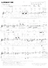 download the accordion score Summertime (C'est l'été) (De l'opéra : Porgy and Bess) in PDF format