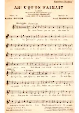 descargar la partitura para acordeón Ah c' qu'on s'aimait (Chant : Fred Gouin / Marjal) (Valse) en formato PDF