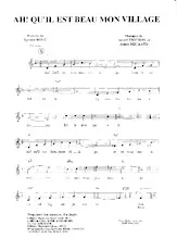 download the accordion score Ah qu'il est beau mon village (Valse) in PDF format