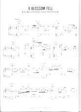 scarica la spartito per fisarmonica A blossom fell (Chant : Diana Krall) (Slow) in formato PDF