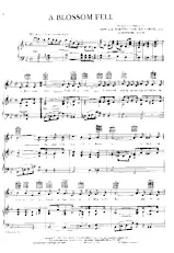 scarica la spartito per fisarmonica A blossom fell (Chant : Nat King Cole) (Slow) in formato PDF