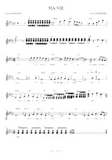 télécharger la partition d'accordéon Ma Vie (Slow) (Relevé) au format PDF