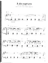 télécharger la partition d'accordéon A dix sept ans (Interprète : Mireille Mathieu / Marie-Denise Pelletier / Claude François) (Slow) au format PDF