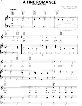 télécharger la partition d'accordéon A fine romance (Chant : Fred Astaire / Ginger Rogers) (Swing Fox) au format PDF