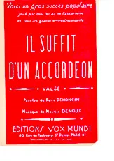 download the accordion score Il suffit d'un accordéon (Valse) in PDF format