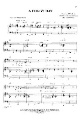 télécharger la partition d'accordéon A foggy day (Extrait de : A damsel in distress) (Chant : Frank Sinatra / Willie Nelson) (Swing) au format PDF