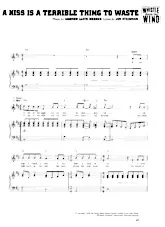 descargar la partitura para acordeón A kiss is a terrible thing to waste (Extrait de : Whistle down the wind) (Interprète : Meat Loaf) en formato PDF