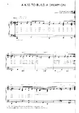 télécharger la partition d'accordéon A kiss to build a dream on (Interptète : Louis Armstrong) (Jazz) au format PDF