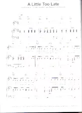 télécharger la partition d'accordéon A little too late (Rock) au format PDF