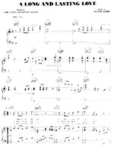 descargar la partitura para acordeón A long and lasting love (Slow) en formato PDF