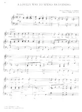 télécharger la partition d'accordéon A lovely way to spend an evening) (Interprète : Johnny Mathis / Frank Sinatra) (Slow) au format PDF