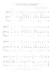 scarica la spartito per fisarmonica A man and a woman (Une homme et une femme) (Slow Fox) in formato PDF