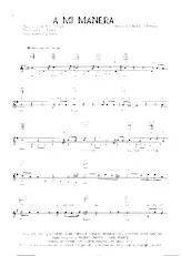 descargar la partitura para acordeón A mi manera (Comme d'habitude) (My way) (Slow) en formato PDF