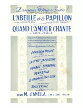 télécharger la partition d'accordéon L'abeille et le papillon (Arrangement : Marcel d'Anella) (Orchestration) (Boléro) au format PDF