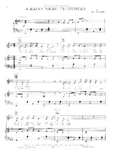 télécharger la partition d'accordéon A rainy night in Georgia (Interprètes : Brook Benton / Ray Charles / Randy Crawford / Hank Wiliam Jr) (Slow) au format PDF