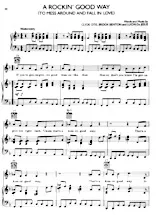 download the accordion score A rockin' good way (To mess around and fall in love) (Interprète : Dinah Washington et Brook Benton / Bonnie Tyler et Shakin' Stevens) (Medium Swing) in PDF format