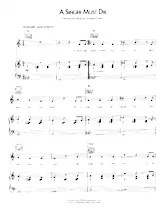 scarica la spartito per fisarmonica A singer must die (Valse) in formato PDF