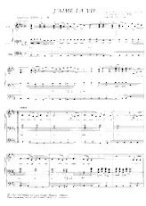 scarica la spartito per fisarmonica J'aime la vie (Chant : Sandra Kim) (Eurovision : Belgique 1986) (Disco) in formato PDF