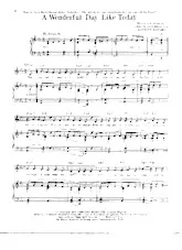 scarica la spartito per fisarmonica A wonderful day like today (Interprète: Matt Monro / Patti Page / Andy Williams) (Swing) in formato PDF