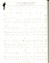 scarica la spartito per fisarmonica C'est la même chanson (It's the same old song) (Adaptation : Claude François et Colette Rivat) in formato PDF