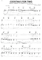 descargar la partitura para acordeón Cocktails for two (From The Paramount Picture : Murder At The Vanities) en formato PDF