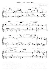 télécharger la partition d'accordéon Don't ever leave me (Transcription : Friedrich Grossnick) (Interprète : Keith Jarrett) au format PDF
