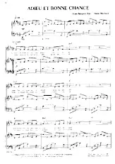 download the accordion score Adieu et bonne chance (Interprète : Alain Morisod et Sweet People) (Slow Rock) in PDF format